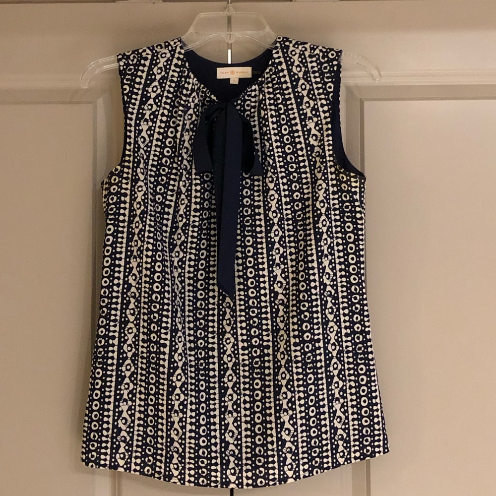 Tory Burch Printed Sleeveless Blouse